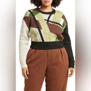 11 Honore Alexis Abstract Patterned Sweater